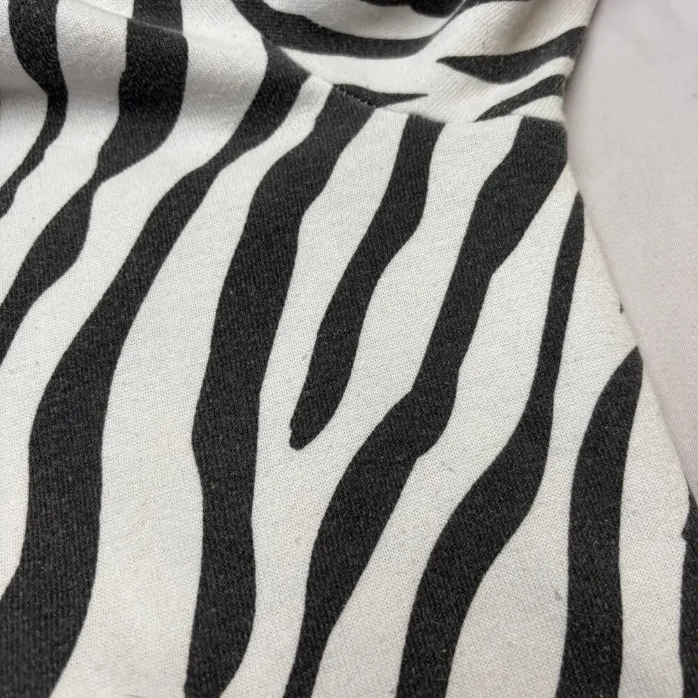 Aviator Nation Classic Zebra Velvet Stripe Hoodie Sweatpants Set Youth 14
